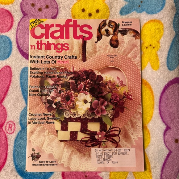 Other - VTG Crafts n Things Magazine Feb 1989 Valentines Day Grannycore Tradwife
